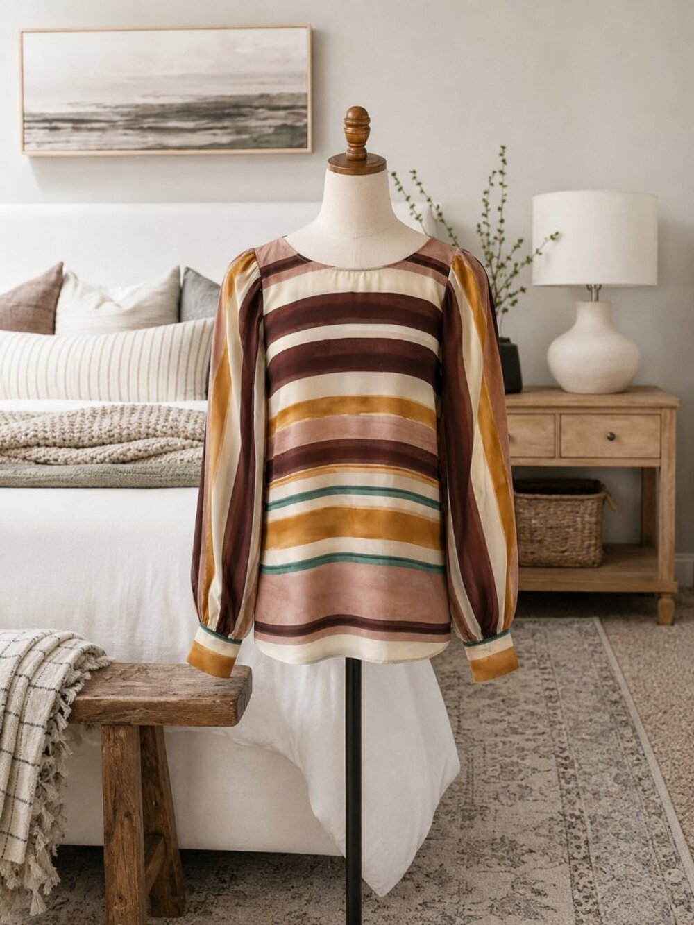 ZARA XS Ladies Blouse Puff Sleeves